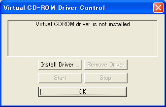 Virtual CD-ROM Driver Control